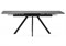 Керамический стол Вилли 140(200)х80 серый мрамор larka grey / черный 612898-mwdvl - фото 3212125