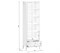 Шкаф-витрина Ева (Хельга) REG1W1S/65 с подсветкой белый BRW70003903-blBRWl
