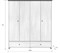 Шкаф платяной Порто SZF4D2S BRW70003206-blBRWl - фото 3239242 Шкаф платяной Порто SZF4D2S BRW70003206-blBRWl - фото 3239242