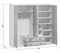 Шкаф платяной Коен SZF4D2S ясень снежный BRW70002223-blBRWl - фото 3239752 Шкаф платяной Коен SZF4D2S ясень снежный BRW70002223-blBRWl - фото 3239752