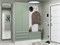 Прихожая  Стиль-03, каркас ЛДСП  Белый, фасад МДФ  Silky Mint,  2110*1600*380 sppr5VVTtoAR59900 - фото 3806223