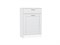 Тумба Стиль ТБ-601 с ящиком Белый, Super White, каркас ЛДСП  Белый, фасад МДФ  Super White,  907*600*380 sppr5VVTtoAR63087 - фото 3806322