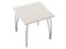 Стол обеденный квадратный TLC-1.2 (OC-11), столешница ЛДСП  Cashmere In 2S, каркас Сталь  Aluminum Gloss,  742*750*750 sppr5VVTtoAR77512