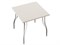 Стол обеденный квадратный TLC-1.2 (OC-12), столешница ЛДСП  Cashmere In 2S, каркас Сталь  Aluminum Gloss,  742*750*750 sppr5VVTtoAR77515