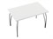 Стол обеденный прямоугольный TLC-1.2 (ОС-11), столешница ЛДСП  White In 2S, каркас Сталь  Aluminum Gloss,  742*1200*750 sppr5VVTtoAR72083