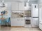 Кухонный гарнитур модульный Фьюжн-05, каркас ЛДСП  Белый, фасад МДФ  Silky Light Grey,  2140*1100*600 sppr5VVTtoAR66738