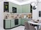 Кухонный гарнитур модульный Фьюжн-04, каркас ЛДСП  Белый, фасад МДФ  Silky Mint,  2140*2500/1800*600 sppr5VVTtoAR52447