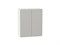 Кухонный  Шкаф верхний с 2-мя дверцами Фьюжн Белый, Silky Light Grey, 720, 600, каркас ЛДСП  Белый, фасад МДФ  Silky Light Grey,  716*600*320 sppr5VVTtoAR66610 - фото 3810299