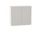 Кухонный  Шкаф верхний с 2-мя дверцами Фьюжн Белый, Silky Light Grey, 720, 800, каркас ЛДСП  Белый, фасад МДФ  Silky Light Grey,  716*800*320 sppr5VVTtoAR66611 - фото 3810300
