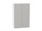 Кухонный  Шкаф верхний с 2-мя дверцами Фьюжн Белый, Silky Light Grey, 920, 600, каркас ЛДСП  Белый, фасад МДФ  Silky Light Grey,  920*600*320 sppr5VVTtoAR66612 - фото 3810301