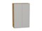 Кухонный  Шкаф верхний с 2-мя дверцами Фьюжн Дуб Вотан, Silky Light Grey, 920, 600, каркас ЛДСП  Дуб Вотан, фасад МДФ  Silky Light Grey,  920*600*320 sppr5VVTtoAR66616 - фото 3810337