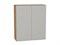 Кухонный  Шкаф верхний с 2-мя дверцами Фьюжн Дуб Вотан, Silky Light Grey, 920, 800, каркас ЛДСП  Дуб Вотан, фасад МДФ  Silky Light Grey,  920*800*320 sppr5VVTtoAR66618 - фото 3810338