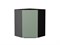 Кухонный  Шкаф верхний угловой Фьюжн Graphite, Silky Mint, 720, каркас ЛДСП  Graphite, фасад МДФ  Silky Mint,  716*600*600 sppr5VVTtoAR52090 - фото 3810476