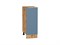 Кухонный  Шкаф нижний с 1-ой дверцей Фьюжн Дуб Вотан, Silky Blue, 300, каркас ЛДСП  Дуб Вотан, фасад МДФ  Silky Blue,  816*300*480 sppr5VVTtoAR60962 - фото 3810731