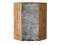 Кухонный  Шкаф верхний угловой Флэт Дуб Вотан, Temple Stone 2S, 920, каркас ЛДСП  Дуб Вотан, фасад ЛДСП  Temple Stone 2S,  920*600*600 sppr5VVTtoAR62498 - фото 3814130