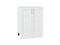 Кухонный гарнитур модульный Сканди-04, каркас ЛДСП  Белый, фасад МДФ/Стекло  White Softwood,  2340*2650/1590*600 sppr5VVTtoAR56358