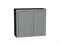 Кухонный  Шкаф верхний с 2-мя дверцами Сканди Graphite, Grey Softwood, 720, 800, каркас ЛДСП  Graphite, фасад МДФ  Grey Softwood,  716*800*318 sppr5VVTtoAR41601 - фото 3815659