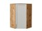 Кухонный  Шкаф верхний угловой Сканди Дуб Вотан, Cappuccino Softwood, 920, каркас ЛДСП  Дуб Вотан, фасад МДФ  Cappuccino Softwood,  920*600*600 sppr5VVTtoAR62977 - фото 3815855