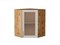 Кухонный  Шкаф верхний угловой остекленный Сканди Дуб Вотан, Cappuccino Softwood, 720, каркас ЛДСП  Дуб Вотан, фасад МДФ/Стекло  Cappuccino Softwood,  716*600*600 sppr5VVTtoAR62968 - фото 3815884