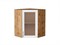 Кухонный  Шкаф верхний угловой остекленный Сканди Дуб Вотан, White Softwood, 720, каркас ЛДСП  Дуб Вотан, фасад МДФ/Стекло  White Softwood,  716*600*600 sppr5VVTtoAR62966 - фото 3815892