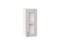 Кухонный  Шкаф верхний с 1-ой остекленной дверцей Лофт Белый, Cream Silk, 720, 300, каркас ЛДСП  Белый, фасад МДФ/Стекло  Cream Silk,  716*300*320 sppr5VVTtoAR71482 - фото 3817691