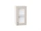 Кухонный  Шкаф верхний с 1-ой остекленной дверцей Лофт Белый, Cream Silk, 720, 400, каркас ЛДСП  Белый, фасад МДФ/Стекло  Cream Silk,  716*400*320 sppr5VVTtoAR71483 - фото 3817692