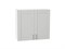 Кухонный  Шкаф верхний с 2-мя дверцами Лофт Белый, Grey Silk, 720, 800, каркас ЛДСП  Белый, фасад МДФ  Grey Silk,  716*800*320 sppr5VVTtoAR69627 - фото 3817790