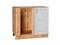 Кухонный  Шкаф нижний угловой Лофт Дуб Вотан, Nordic Oak, каркас ЛДСП  Дуб Вотан, фасад МДФ  Nordic Oak,  816*890*480 sppr5VVTtoAR63408 - фото 3818477