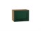 Кухонный  Шкаф верхний горизонтальный Дублин Дуб Вотан, Special Green, 360, 500, каркас ЛДСП  Дуб Вотан, фасад МДФ  Special Green,  358*500*318 sppr5VVTtoAR72827 - фото 3821606
