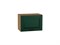 Кухонный  Шкаф верхний горизонтальный Дублин Дуб Вотан, Special Green, 450, каркас ЛДСП  Дуб Вотан, фасад МДФ  Special Green,  358*450*318 sppr5VVTtoAR74923 - фото 3821609