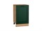 Кухонный  Шкаф нижний с 1-ой дверцей Дублин Дуб Вотан, Special Green, 500, каркас ЛДСП  Дуб Вотан, фасад МДФ  Special Green,  816*500*478 sppr5VVTtoAR73388 - фото 3821929