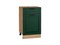 Кухонный  Шкаф нижний с 1-ой дверцей и ящиком Дублин Дуб Вотан, Special Green, 500, каркас ЛДСП  Дуб Вотан, фасад МДФ  Special Green,  816*500*478 sppr5VVTtoAR73478 - фото 3821964