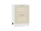 Кухонный гарнитур модульный Ницца-04, каркас ЛДСП  Белый, фасад МДФ/Стекло  Дуб крем,  2340*3200/2700*600 sppr5VVTtoAR77625