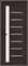 Межкомнатная дверь   Браво-27 Wenge Melinga Magic Fog 200*60,  модерн,  остекленные, spBRV153-1300 - фото 3834196