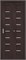 Межкомнатная дверь   Браво-22 Wenge Melinga Magic Fog 200*35,  модерн,  остекленные, spBRV153-1291 - фото 3834279