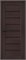 Межкомнатная дверь   Браво-22 Wenge Melinga Black Shine 200*60,  модерн,  глухие, spBRV153-4355 - фото 3834824