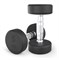 Гантель UNIX Fit PRO круглая обрезиненная 5 кг, 2 шт. msk25 unt_DBRND5PBKx2 - фото 3845589