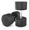 Гантель UNIX Fit PRO круглая обрезиненная 47,5 кг, 2 шт. msk25 unt_DBRND47_5PBKx2 - фото 3845590