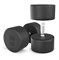 Гантель UNIX Fit PRO круглая обрезиненная 40 кг, 2 шт. msk25 unt_DBRND40PBKx2 - фото 3845593