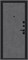 Дверь входная  205*96 Bravo R Граффити-5/SBlack, Букле черное/Slate Art, Левое sp2510BR_033-2559