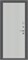Дверь входная 205*86 Bravo  Тайга-9 Вертикаль, Антик Серебряный/Серый, Левое sp2510BR_033-2365