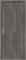 Межкомнатная складная дверь 200*40 два ДП, Браво-21, Grey Melinga , Эко Шпон sp2510BR_153-1426