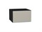 Шкаф верхний горизонтальный глубокий Фьюжн Graphite, Silky Grey, 600 В*Ш*Г 358*600*576, фасад МДФ  Silky Grey, корпус  Graphite ms2510VVT_51862
