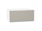 Шкаф верхний горизонтальный глубокий Фьюжн Белый, Silky Grey, 800 В*Ш*Г 358*800*576, фасад МДФ  Silky Grey, корпус  Белый ms2510VVT_51861