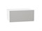Шкаф верхний горизонтальный глубокий Фьюжн Белый, Silky Light Grey, 800 В*Ш*Г 358*800*576, фасад МДФ  Silky Light Grey, корпус  Белый ms2510VVT_66543