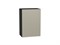 Шкаф верхний с 1-ой дверцей Фьюжн Graphite, Silky Grey, 720, 500 В*Ш*Г 716*500*320, фасад МДФ  Silky Grey, корпус  Graphite ms2510VVT_51992