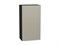 Шкаф верхний с 1-ой дверцей Фьюжн Graphite, Silky Grey, 920, 500 В*Ш*Г 920*500*320, фасад МДФ  Silky Grey, корпус  Graphite ms2510VVT_51997