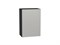 Шкаф верхний с 1-ой дверцей Фьюжн Graphite, Silky Light Grey, 720, 500 В*Ш*Г 716*500*320, фасад МДФ  Silky Light Grey, корпус  Graphite ms2510VVT_66602