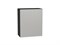 Шкаф верхний с 1-ой дверцей Фьюжн Graphite, Silky Light Grey, 720, 600 В*Ш*Г 716*600*320, фасад МДФ  Silky Light Grey, корпус  Graphite ms2510VVT_66603