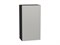 Шкаф верхний с 1-ой дверцей Фьюжн Graphite, Silky Light Grey, 920, 500 В*Ш*Г 920*500*320, фасад МДФ  Silky Light Grey, корпус  Graphite ms2510VVT_66608